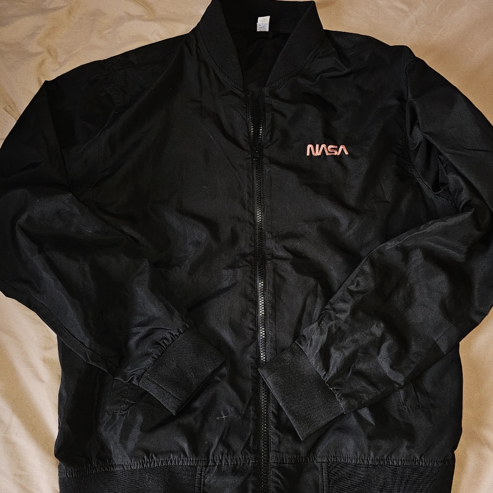 Black NASA Bomber Jacket